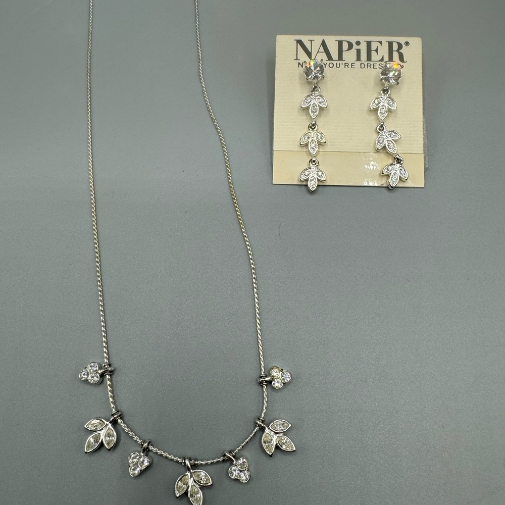 Napier necklace and earrings